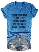 Letter Print V-Neck T-Shirts, Short Sleeve Summer Pullover Sports Top, Women'S Clothing - Image 6