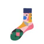 Single/Double Pack Trendy Graffiti Mid-Calf Socks - Image 5