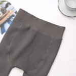 1 Pair Plus Size Casual Tights, Women'S Plus Fleece Lined Winter Thermal Fake Translucent Pantyhose - Image 2