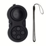 8-Function Fidget Game Controller, Rubberized Stress Relief Handheld Gadget With Lanyard, Multi-Color Plastic, Focus Toy For Anxiety Reduction - Image 5