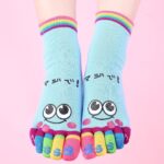 Music Festival Cartoon Print Toe Socks, Colorful Five Finger Sports Socks For Running Athletic, Women'S Stockings & Hosiery - Image 10