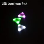 1-Pickpal Led Glow-In-The-Dark Guitar Pick With Auto-On Lighting, 3-Color Options (White/Green/Pink) - Low-Power Led, 180-Day Life, Ergonomic Grip & Smooth Playing - Compatible With Electric/Acoustic Guitars, Stage Performances & Practice - Ideal For Night Playing - Built-In Button, No External Switch, Long-Lasting Power, Enhanced Visibility For Low-Light Use ()