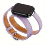 Double Tour Pu Leather Strap For Iwatch Ultra Band 49Mm 45Mm 42Mm 44Mm Series 8 7 6 Se 5 4 3 2 Iwatch 6 38Mm 40Mm Correa 41Mm - Image 22