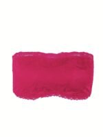 Plus Size Sexy Tube Bra, Women'S Plus Solid High Stretch Lace Strapless Bandeau Tube Bra - Image 2