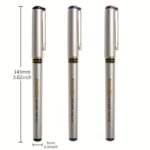 Wuqiannian 3/6/12Pcs Limited Edition Signature Pens, 0.5Mm Fine Point, Quick-Drying Ink In Blue/Red/Black, Ambidextrous, Round Plastic Body, Broad Point, Click-Off Cap, Smooth Writing For Office, School, Artist - Image 4