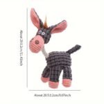 Plush Donkey Shaped Pet Dog Toy, Bite-Resistant And Grinding Teeth, Plush Toy With Bb Sound - Image 2
