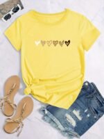 T-Shirt With A Cardioid Print - Image 3