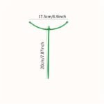 12Pcs, Plant Support Plant Stakes, Half Round Plant Support Ring Plastic Plant Cage Holder Flower Pot Climbing Trellis For Small Plant Flower Vegetable, Indoor Plants - Image 4