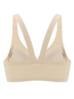 Simple Solid Seamless Buckle Front Bra, Comfy & Breathable Bra, Women'S Lingerie & Underwear - Image 5