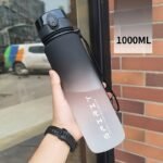 1Pc, 21.98Oz/33.81Oz Gradient Sports Fitness Travel Water Bottle, Portable Drink Cup, Tea Mug, Durable Pc Material, Uncharged, Flip Top, Ideal For Men & Women, Perfect For Summer & Fall, Great Gift For Students, Birthday, Valentine'S, Christmas - Image 9