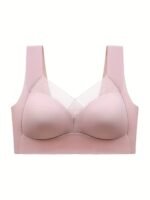 Solid Color Sexy No Steel Ring Women'S Underwear Comfortable Breathable Gathered Vest Bra Underwear