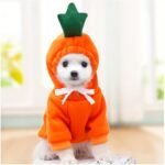 Cute Fruit Design Dog Hoodie - Winter Warm Fleece Pet Clothes For Dogs Christmas Gift - Image 10