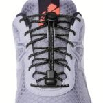 Shoelace 1 Pair Round Elastic Shoelaces Suitable For Various Shoe Accessories No Tie Shoelace Fixed Stretching Locking Lazy Laces