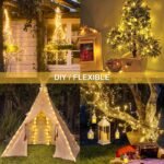 1Pc 7.01/11.89/21.95/31.7Meter 50/100/200/300Led Solar String Lights Outdoor, Ipx4 Copper Wire 8 Modes Solar Fairy Lights Garden Patio Tree Christmas Party Wedding Warm White Colorful White Plastic Card Board Pure Copper Wire - Image 14