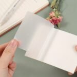 50 Sheets Transparent Sticky Note Pads Waterproof Self-Adhesive Memo Notepad School Office Supplies Stationery - Image 6