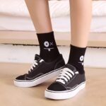5 Pairs Funny Face Print Socks, Comfy & Casual Mid Tube Socks, Women'S Stockings & Hosiery - Image 9
