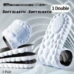 1 Pair 4D Sports Insoles For Men Women, Pu Sole Soft Breathable Shock Absorption Cushion Running Insoles - Image 7