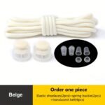 1 Pair Of Stretchy Spandex Elastic Shoelaces For Sneakers - No-Tie, Fit, 100Cm Long, Durable & Comfortable, Ideal For Sports Shoes With Pink Accents - Image 21