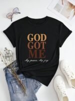 God Happy Printed T-Shirt - Image 6