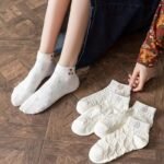 5 Pairs Of Women'S Summer Thin Short Socks, Low-Cut Boat Socks, White Trendy Versatile Cute Ankle Socks. - Image 10
