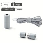 1 Pair Of Free-To-Take-Off Shoe Laces With Capsule Buckle And Elasticity, Lazy Person'S Laces, Fashionable Laces Suitable For Board Shoes And Sports Shoes - Image 9