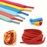 2 Pairs Durable Flat Shoelaces For Sneakers Canvas Shoes, Women & Men - Image 12