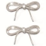 1 Pair Rhinestone Shoe Lace Luxury Rhinestone Shoelace Bright String Cross Braiding Strap Diy Drawstring - Image 5