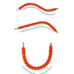 1Pc Electric Drill Universal Joint, Orange, Universal Soft Shaft, Electric Screwdriver Drill Bit Extension Holder, Hand Drill Connecting Rod, Multi-Functional Flexible Drill Bit Holder - Image 9