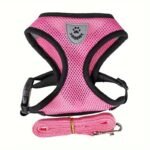 Dog Harnesses Leash, Mesh Cloth Pet Collars, Puppy Breathable Reflective Lead Dog Rope, Adjustable Pet Supplies Christmas Gift - Image 9