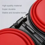 Portable Pet Folding Bowl, Outdoor Dog Double Bowl For Water And Food Sharing, Cat Bowl, Pet Dog Food Basin, Suitable For Travel, Camping, Outdoor Walks, Telescopic Dog Bowl, Tpe, Hangable, With Climbing Buckle, Pet Folding Double Bowl, Pet Travel Bowl, Portable Dog Bowl With Lid, Foldable Small Dog Bowl, Dog Portable Bowl, Foldable Pet Bowl, Camping Pet Supplies, Telescopic Bowl, Compact Pet Dish, Durable Bowl, Spillproof Bowl, Cat Food Dish, Dog Travelers, Small Dog Owners - Image 4
