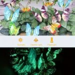 10Pcs Colorful Luminous Butterfly Stakes, 3D Artificial Butterfly Decor, Garden & Patio Decor, Random Pattern - Image 2