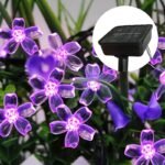 Solar Purple Cherry Blossom String Lights, 8 Function, Courtyard Balcony Outdoor Camping Decoration Light String, Holiday Led Atmosphere Light, 1 String Of 5 Meter 20 Lights Or 6.5 Meter 30 Lights - Image 8