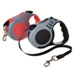 One Double Switch Pet Retractable Leash Colorful Bone Pattern Dog Nylon Rope - Image 12