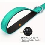 1Pc Of Single-Sided Reflective Dog Leash Made Of Soft Neoprene, Padded And Breathable, 1 Inch In Width, Available In Lengths Of 6Ft, 5Ft, Or 4Ft, Suitable For Walking And Training Medium To Large Dogs, Without Battery - Image 4