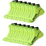 12 Pairs Of Men'S Mid Crew Sport Socks, Sweat-Absorbing Comfy Breathable Socks For Men'S Basketball Training, Running Outdoor Activities - Image 4