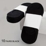 1/5/10Pairs Men'S Casual Business Socks, Thin Breathable Comfortable Low Cut Boat Invisible Socks - Image 8