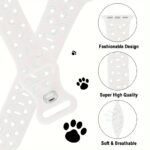 Silicone Animal Paw Print Watch Band, Water-Resistant, Soft & Breathable, Casual Style, Compatible With Apple Watch Series 1-9, Se, Ultra, Ultra 2, S10, Buckle Included - Image 9