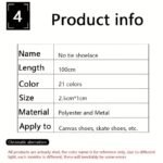 1 Pair Diamond Cross Locks No Tie Elastic Shoelaces For Sneakers, Durable Acetate Fiber - Image 2