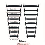 16Pcs Per Pack Of Elastic Silicone Shoelaces With No-Tie Clips, Versatile And Creative Design. - Image 21