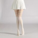 Criss Cross Pattern Pantyhose, High Waist Slim Footed Pantyhose, Women'S Stockings & Hosiery - Image 10
