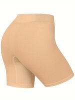 Plus Size Sexy Shapewear Bottoms, Women'S Plus Solid Seamless Tummy Control Shapewear Shorts - Image 10