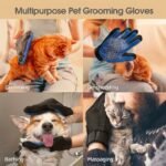 2Pcs 2-In-1 Pet Grooming Glove Brush For Dogs And Cats - Fur And Hair Removal Mitt With Massage And Deshedding Benefits - Image 5