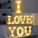 16Cm Led Letter Light With Glow-In-The-Dark Numbers - Warm Yellow Light For Weddings, Birthdays, Christmas, And Home Decor - Battery-Powered, Switch Control, Plastic Construction, Tabletop Lighting | Modern Night Light | Plastic Led Light, Led Lights For Bedroom - Image 6