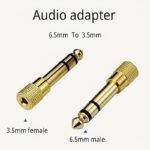 3.5Mm To 6.5Mm Jack Female To Male Audio Adapter Stereo Aux Converter Eid Al-Adha Mubarak