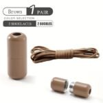 1 Pair Of Free-To-Take-Off Shoe Laces With Capsule Buckle And Elasticity, Lazy Person'S Laces, Fashionable Laces Suitable For Board Shoes And Sports Shoes - Image 15