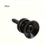 2Pcs Guitar Accessories Folk Guitar Buckle, Electric Guitar Bass Strap Nail, Strap Button, Strap Tail Nail - Image 3
