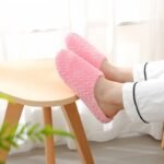 Women'S Plush Indoor Slippers, Warm & Cozy Closed Toe Non Slip Shoes, Home Mute Slippers - Image 2