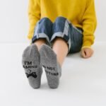 1 Pair Men'S "I'M Gaming Do Not Disturb" Novelty Socks - Black With White Lettering & Game Controller Graphics, Spandex/Polyester Blend, Comfortable & Breathable For Gamers - Image 9