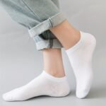 Women'S Classic Invisible Socks, Solid Color, Polyester 94% Spandex 6%, Knit Fabric, 200G/M?, Hand Wash, For Women - Image 6