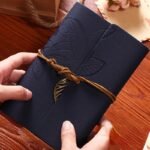 Retro Leaf Leather Loose-Leaf Notebook Strap Portable Travel Record Hand Ledger Learning Stationery - Image 21